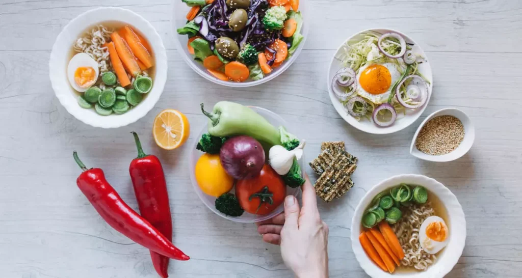 miski z żywnością niskotłuszczową